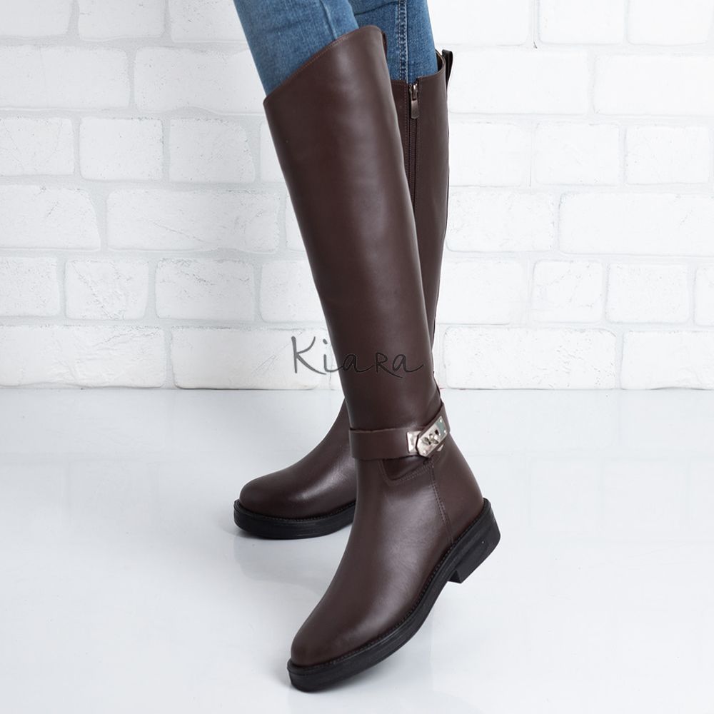 Дамски ботуши в кафяво Дамски ботуши в кафяво