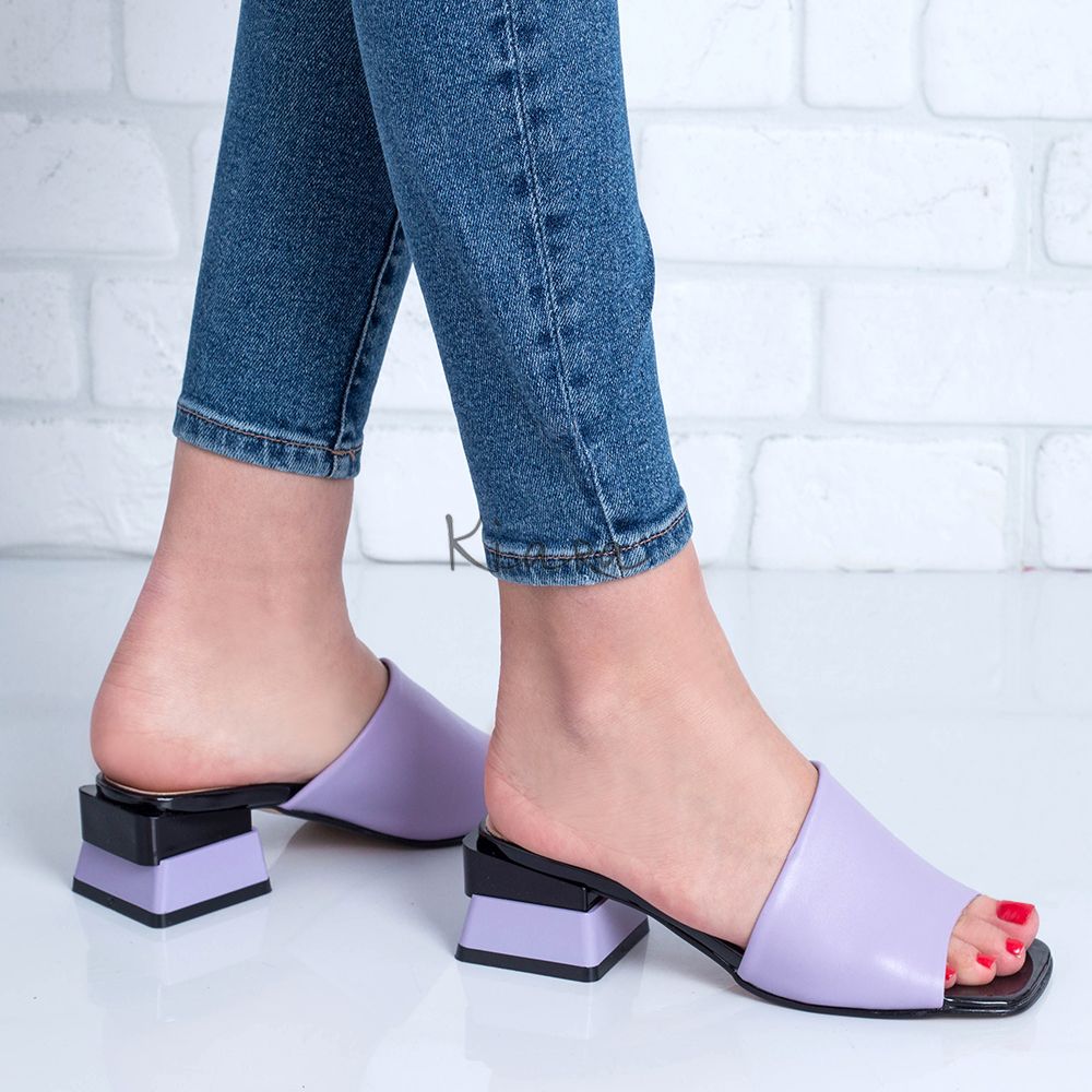 Дамски чехли в лилаво