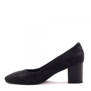 Дамски обувки в черен змийски принт