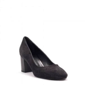 Дамски обувки в черен змийски принт