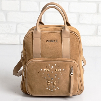 Дамска раница в камел