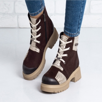 Дамски боти в кафяво