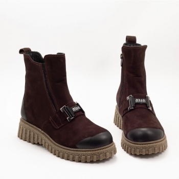 Дамски боти в кафяво