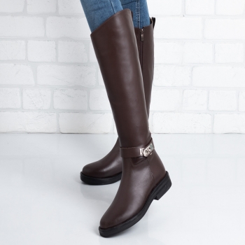 Дамски ботуши в кафяво TR9007-10 Дамски ботуши в кафяво