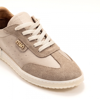 Дамски кецове в тъмно бежово