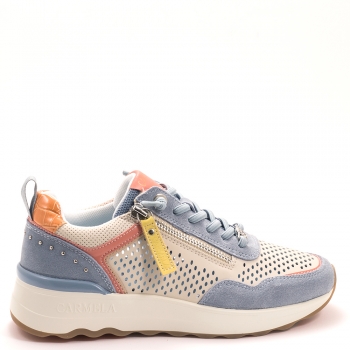 Дамски маратонки CARMELA в бежово и синьо