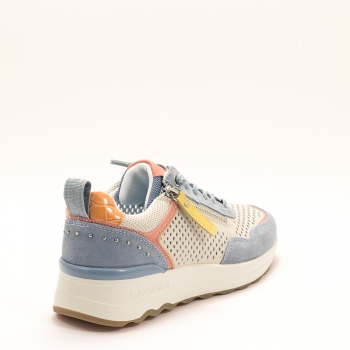 Дамски маратонки CARMELA в бежово и синьо