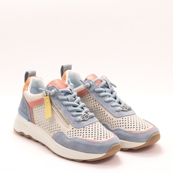 Дамски маратонки CARMELA в бежово и синьо