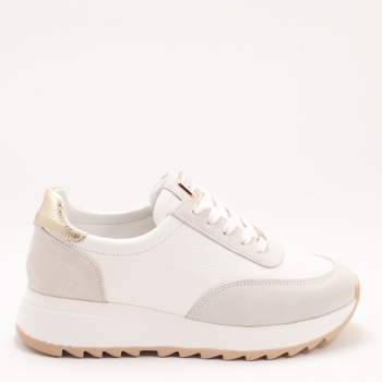 Дамски маратонки в бяло и сиво