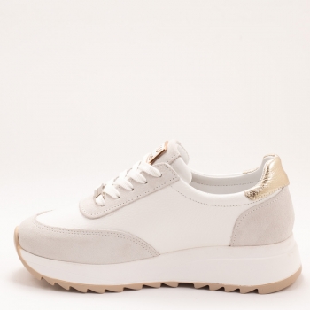 Дамски маратонки в бяло и сиво