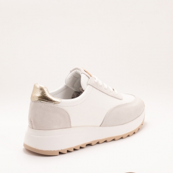 Дамски маратонки в бяло и сиво