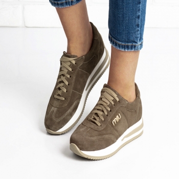 Дамски маратонки в кафяво