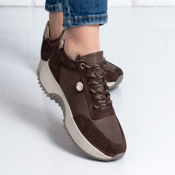 Дамски маратонки в кафяво