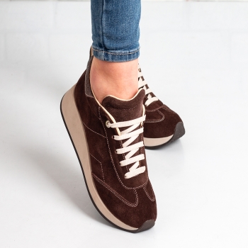 Дамски маратонки в кафяво