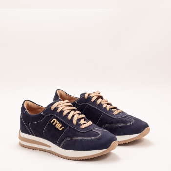 Дамски маратонки в тъмно синьо