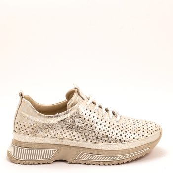 Дамски маратонки в златисто