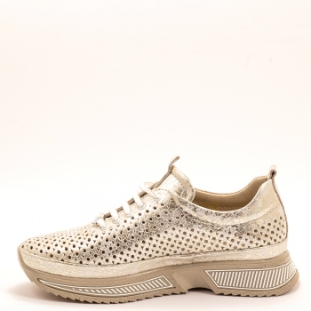 Дамски маратонки в златисто