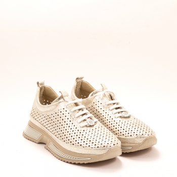 Дамски маратонки в златисто