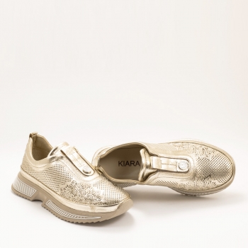 Дамски маратонки в златно