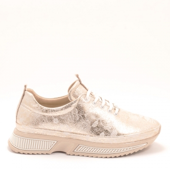 Дамски маратонки в златно