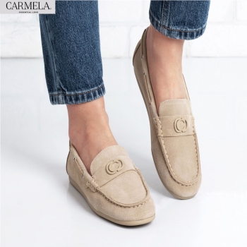 Дамски мокасини CARMELA в бежово