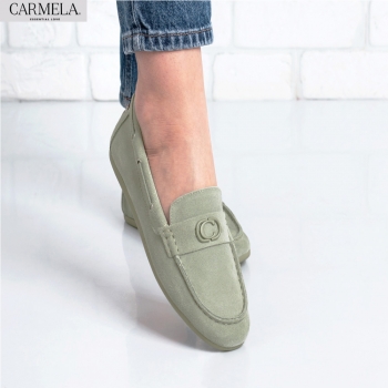 Дамски мокасини CARMELA в зелено