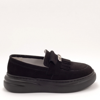 Дамски мокасини в черно