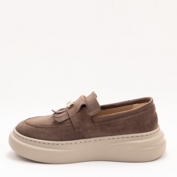 Дамски мокасини в кафяво