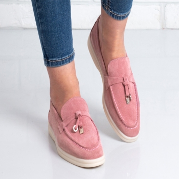 Дамски мокасини в розово
