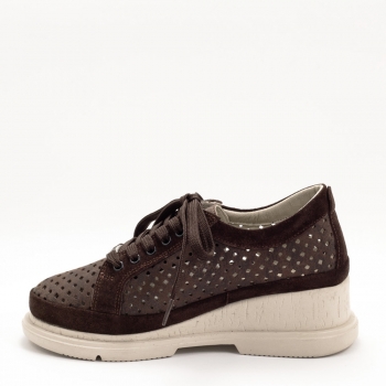 Дамски обувки на платформа в кафяво