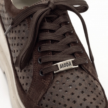 Дамски обувки на платформа в кафяво