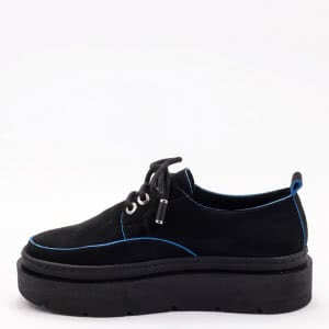 Дамски обувки в черно и синьо