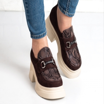 Дамски обувки в кафяво