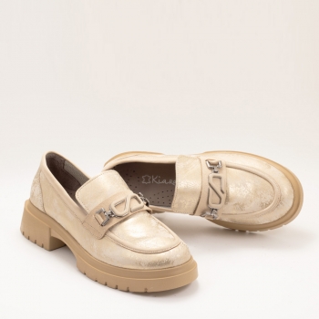 Дамски обувки в златисто